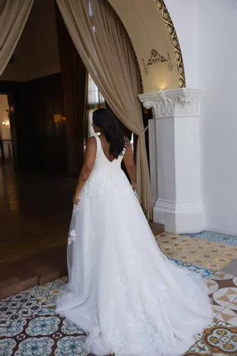 Essense of Australia Plus Size Style NO. D4620PS #4 default backface vertical thumbnail