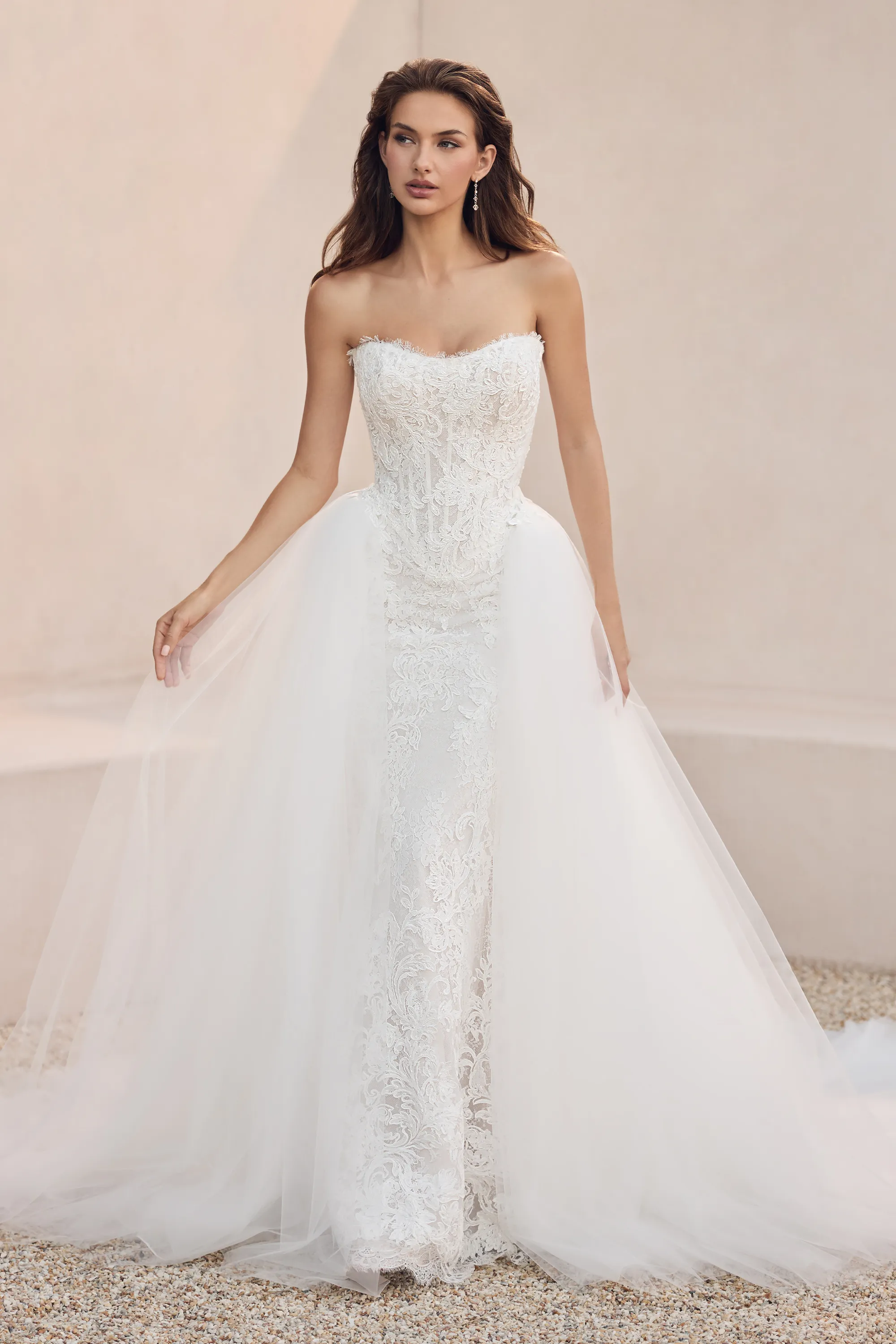 wedding dresses detachable skirt Sequin Floral Convertible Wedding Dress with Detachable Skirt Plus Size