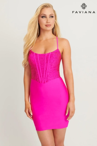 Faviana Style #11109 $0 default Hot Pink frontface vertical thumbnail