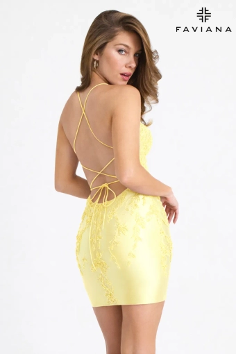 Faviana Style #11308 #4 Light Yellow backface vertical thumbnail