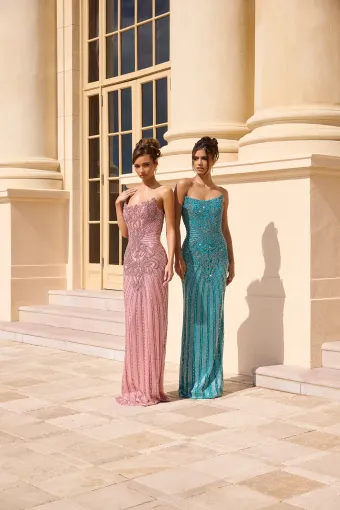 Portia and Scarlett Style #PS26863C $1 Pink Aqua frontface vertical thumbnail
