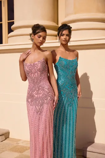 Portia and Scarlett Style #PS26863C $5 Pink Aqua frontface vertical cropped thumbnail