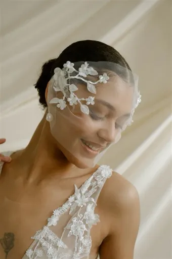 Debbie Carlisle Jasmine Birdcage Veil #0 default vertical thumbnail