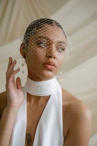 Debbie Carlisle Keisha Birdcage Veil #0 default frontface vertical thumbnail