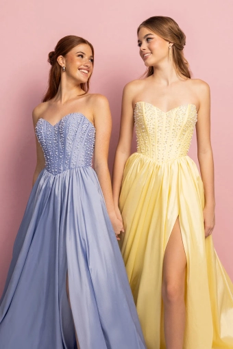 Portia and Scarlett XO178 #17 Yellow Periwinkle frontface vertical cropped thumbnail