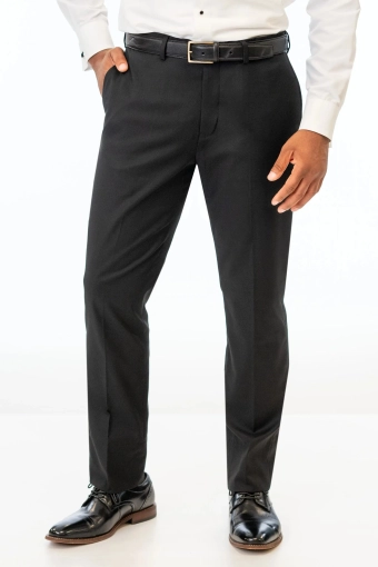 Jim's Formal Wear Style #Black Stretch Slim Fit Pants #4 frontface vertical cropped thumbnail
