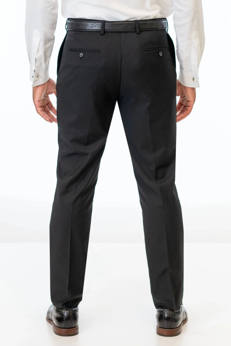 Jim's Formal Wear Black Stretch Slim Fit Pants #5 default backface vertical cropped picture