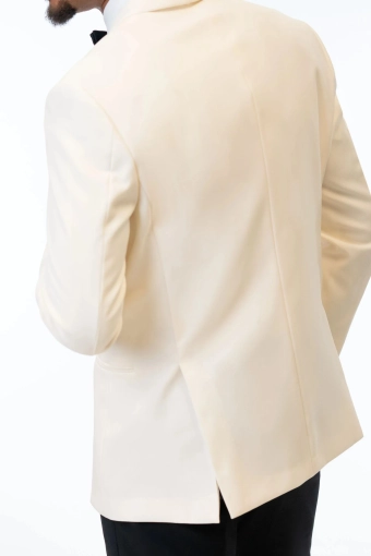 Jim's Formal Wear Style #Ivory Classic Dinner Jacket #4 backface vertical cropped thumbnail