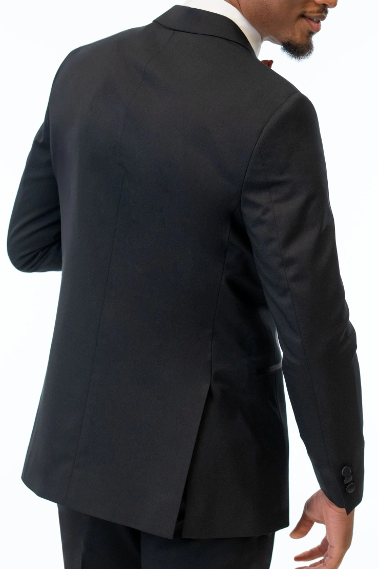 Jim's Formal Wear Legacy Performance Stretch Tuxedo Coat #4 backface vertical cropped picture