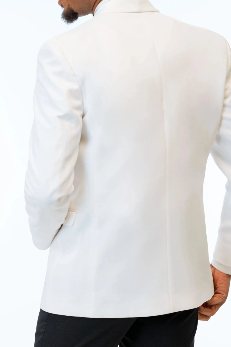Jim's Formal Wear White Classic Dinner Jacket #4 backface vertical cropped picture