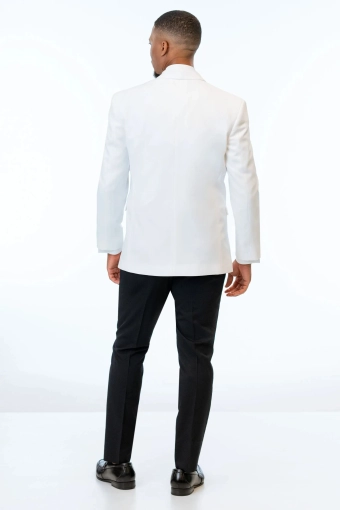 Jim's Formal Wear Style #White Classic Dinner Jacket #1 default backface vertical thumbnail