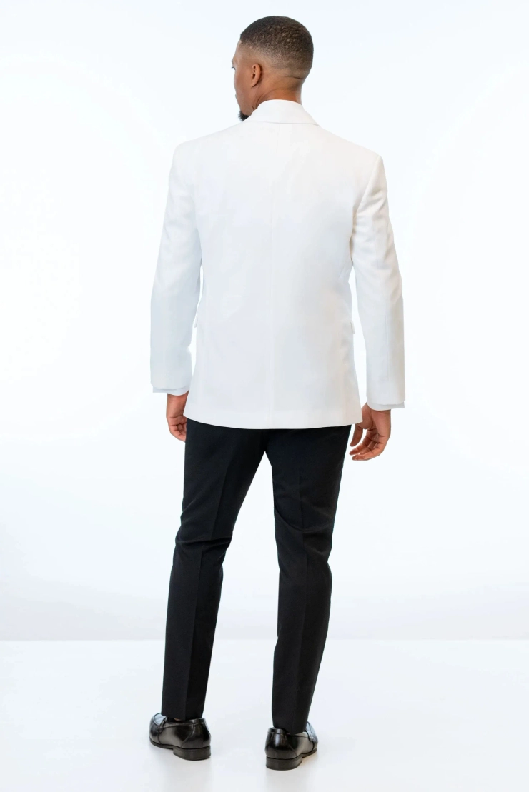 Jim's Formal Wear White Classic Dinner Jacket #1 default backface vertical picture