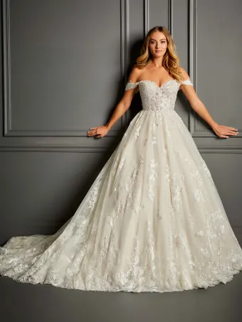 Christina Wu Brides 15767  Off-Shoulder Sweetheart Ballgown Wedding Dress #0 default frontface vertical thumbnail