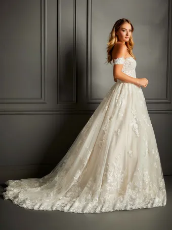 Christina Wu Brides 15767  Off-Shoulder Sweetheart Ballgown Wedding Dress #1 backface vertical thumbnail