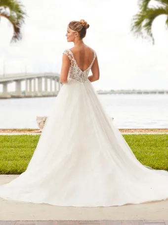 Christina Wu Brides 15797  Plunging V-neck A-line Wedding Dress #1 default backface vertical thumbnail