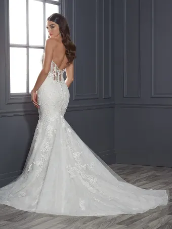 Christina Wu Brides 15825  Mermaid Wedding Dress with Plunging Neckline #2 default backface vertical thumbnail