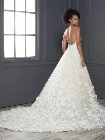 Christina Wu Brides 15828  Ballgown Wedding Dress with Floral Appliques #3 default backface vertical thumbnail