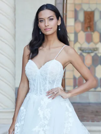 Christina Wu Brides 15831  Romantic Applique Ballgown Wedding Dress #3 frontface vertical cropped thumbnail