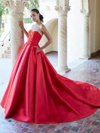 Christina Wu Brides 15845  Elegant Sweetheart Ballgown Wedding Dress #4 frontface vertical thumbnail