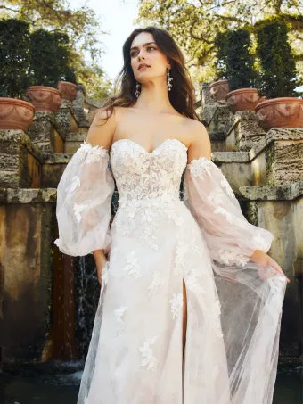 Christina Wu Brides 15850P  A-line Sweetheart Wedding Dress with Appliques and Slit #3 frontface vertical cropped thumbnail