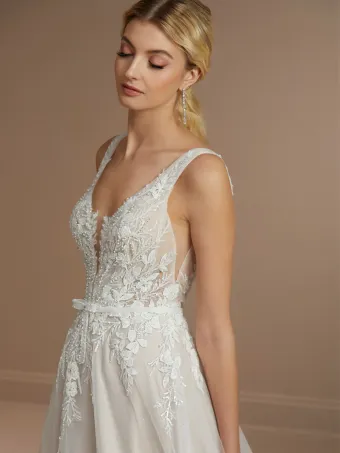 Christina Wu Brides 15852  A-line Lace Wedding Dress with Train #3 frontface vertical cropped thumbnail