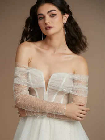 Christina Wu Brides 15856  A-line Wedding Dress with Plunging Neckline #3 frontface vertical cropped thumbnail