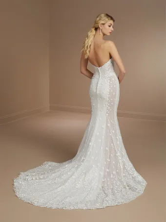 Christina Wu Brides 15857  Mermaid Wedding Dress with Off-Shoulder Sleeves #2 default backface vertical thumbnail