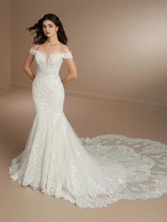 Christina Wu Brides 15859  Elegant Mermaid Wedding Gown with Train #0 default frontface vertical thumbnail