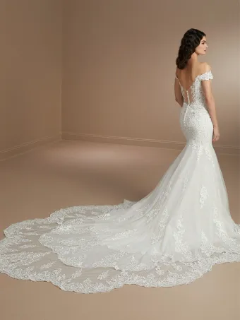 Christina Wu Brides 15859  Elegant Mermaid Wedding Gown with Train #1 default backface vertical thumbnail