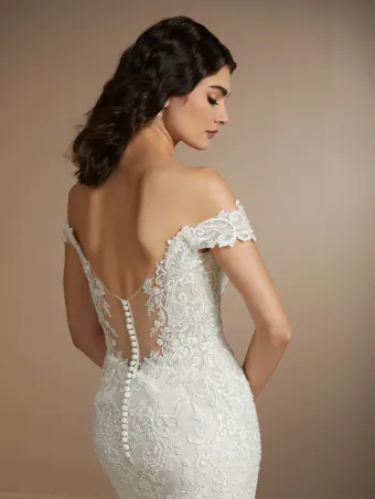 Christina Wu Brides 15859  Elegant Mermaid Wedding Gown with Train #4 backface vertical cropped thumbnail