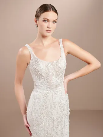 Christina Wu Brides 15867  Mermaid Scoop Neck Wedding Dress #3 frontface vertical cropped thumbnail