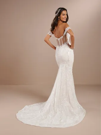 Christina Wu Brides 15876  Mermaid Wedding Dress Off Shoulder #1 default backface vertical thumbnail