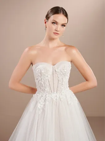 Christina Wu Brides 15877  Strapless A-Line Wedding Dress #2 frontface vertical cropped thumbnail