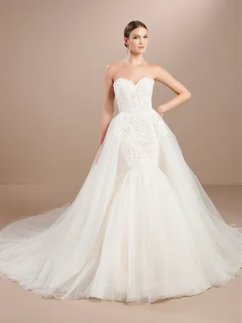 Christina Wu Brides 15879  Sweetheart Mermaid Wedding Dress Bridal Gown #2 frontface vertical thumbnail