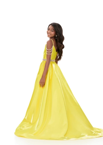 Ashley Lauren Style #8333 #6 Yellow backface vertical thumbnail