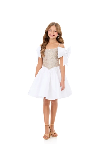 Ashley Lauren Style #8354 #3 Ivory frontface vertical thumbnail