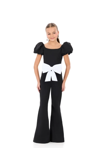 Ashley Lauren Style #8357 #4 White/Black frontface vertical thumbnail