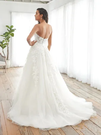Adrianna Papell Platinum 31233  A-line Lace Wedding Dress with Sweetheart Neckline #1 default backface vertical thumbnail