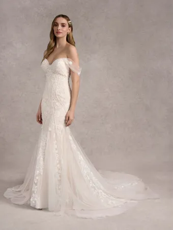 Adrianna Papell Platinum 31267  Mermaid Wedding Dress with Sweetheart Neckline & Train #0 default frontface vertical thumbnail