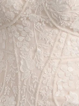 Adrianna Papell Platinum 31267  Mermaid Wedding Dress with Sweetheart Neckline & Train #3 vertical cropped thumbnail