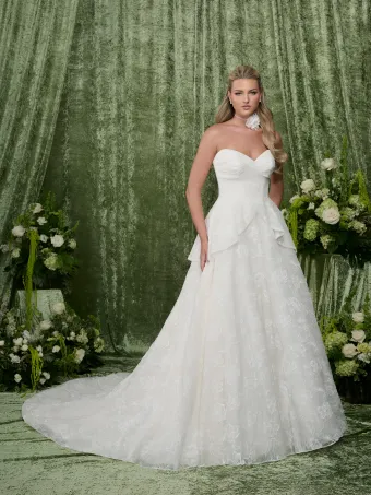 Adrianna Papell Platinum 31358  Sweetheart A-Line Wedding Dress #0 default frontface vertical thumbnail