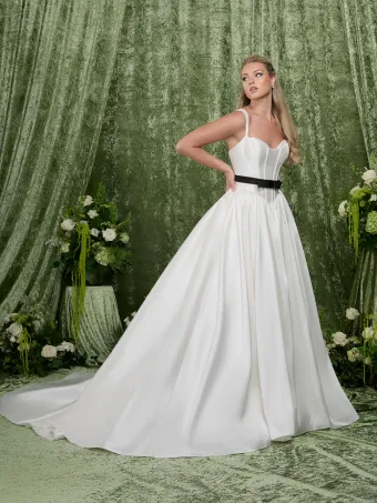 Adrianna Papell Platinum 31363  A-Line Sweetheart Wedding Dress with Train #0 default frontface vertical thumbnail