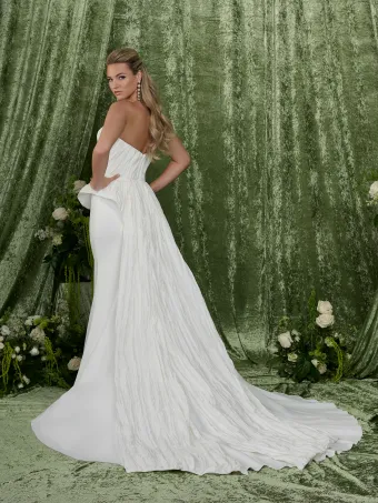Adrianna Papell Platinum 31366  Sweetheart Strapless Column Wedding Dress #1 default backface vertical thumbnail