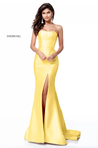 Sherri Hill 51671 $4 Yellow frontface vertical thumbnail