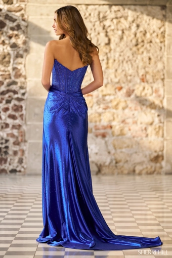Sherri Hill 56620 $3 default Dark Royal backface vertical thumbnail