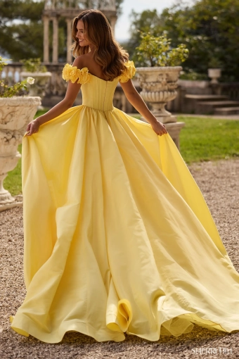 Sherri Hill 57200 $2 default Yellow backface vertical thumbnail