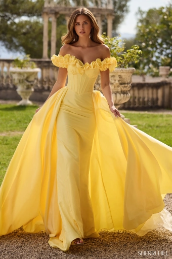 Sherri Hill 57200 $0 default Yellow frontface vertical thumbnail