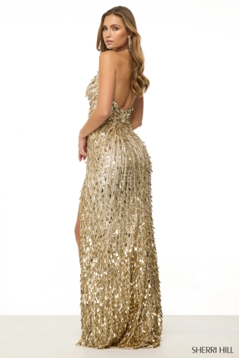 Sherri Hill 57227 $1 default Ivory/Gold backface vertical thumbnail