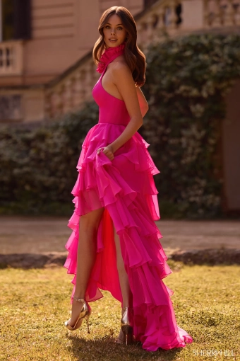 Sherri Hill 57305 $2 Bright Fuchsia vertical thumbnail