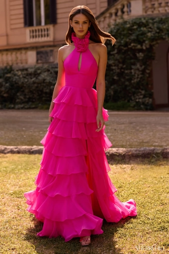 Sherri Hill 57305 $0 default Bright Fuchsia frontface vertical thumbnail